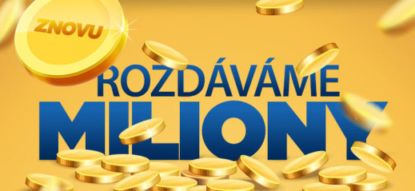 Znovu rozdáváme miliony, 2000 Kč pro každého a každý den výhra v honotě až 15 990 Kč