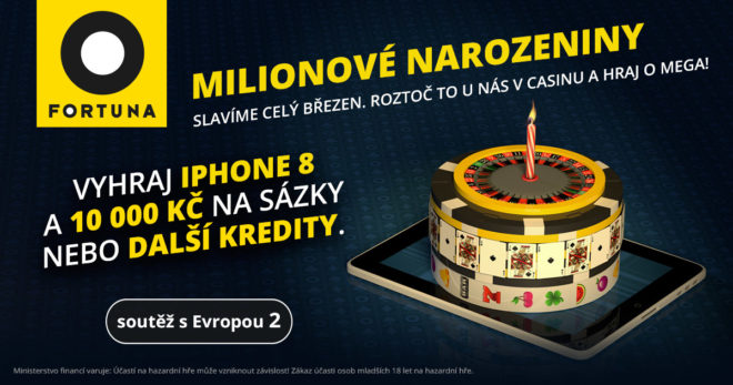 Hraj s Fortunou o iPhone 8 a kredity na sázky