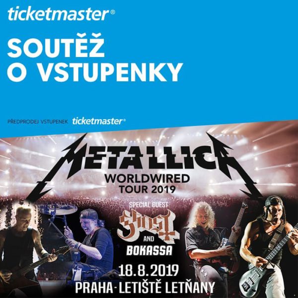 Vyhraj lístky na pražský koncert Metallica