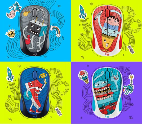 Vánoční soutěž o 3 myši Logitech Doodle Collection