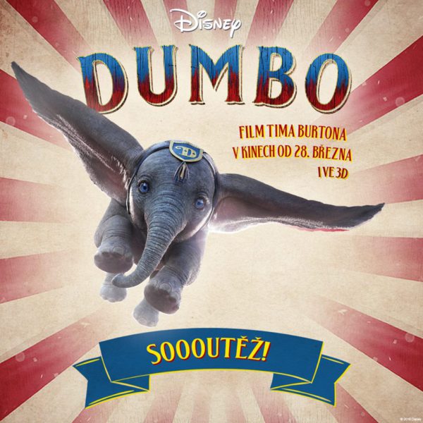 Soutěž o cestovní tašku, DVD Dumbo a 2x volňásek do kina