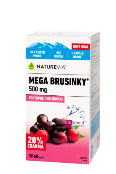 Soutěž o balíček přípravků Naturevia s brusinkami a probiotiky