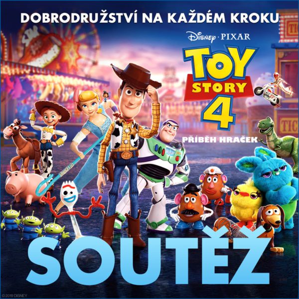 Soutěž o tři balíčky cen k filmu Toy Story 4