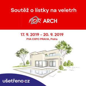 Soutěž o vstupenky na stavební veletrh FOR ARCH