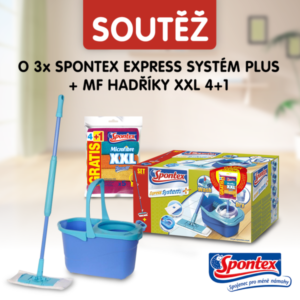 Soutěž o 3x Spontex Express systém Plus + MF Hadříky XXL 4+1