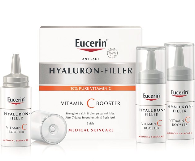 Soutěž o EUCERIN HYALURON FILLER VITAMIN C BOOSTER, 3 x 8 ml