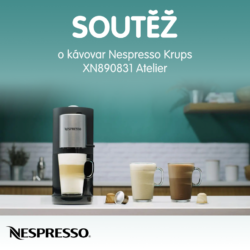 Soutěž o kávovar Nespresso Krups XN890831 Atelier