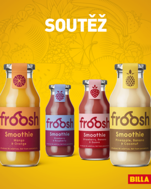 Soutěž o zásobu lahviček smoothies značky Froosh