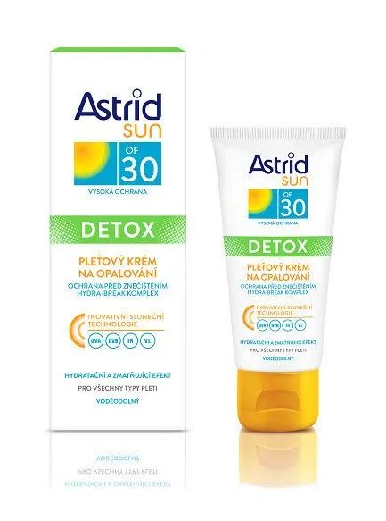 Soutěž o Astrid Pleťový krém na opalování OF 30 Sun Detox