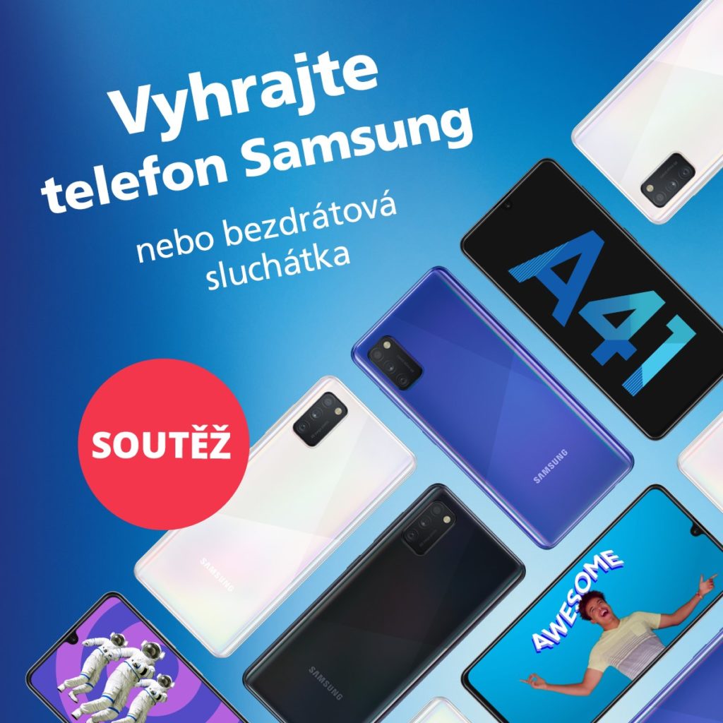 Soutěž o Samsung Galaxy A41 a bezdrátová sluchátka AKG Harman Y500