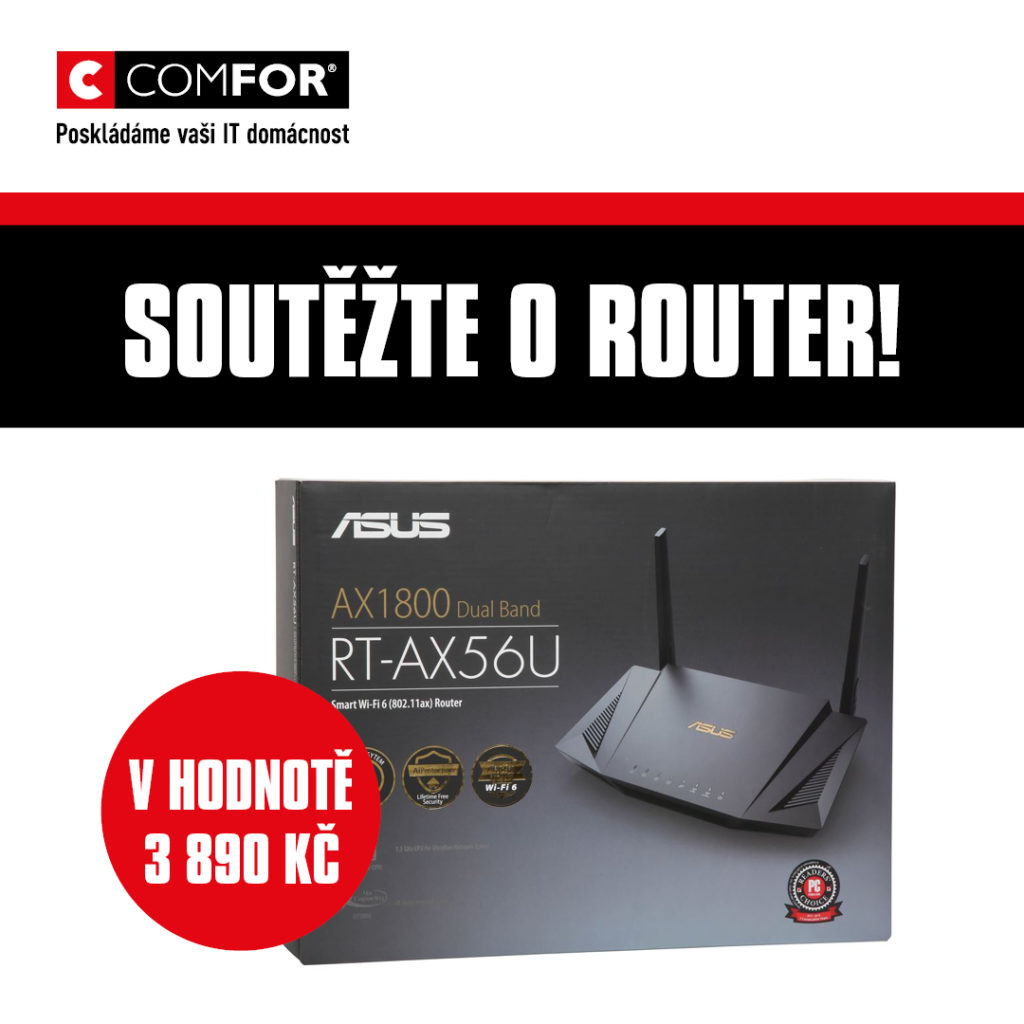 Soutěž o router ASUS RT-AX56U Dual Band Gigabit Router