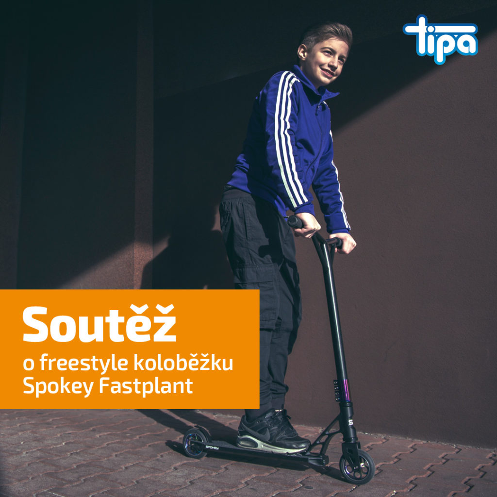 Soutěž o freestylovou koloběžku Spokey Fastplant