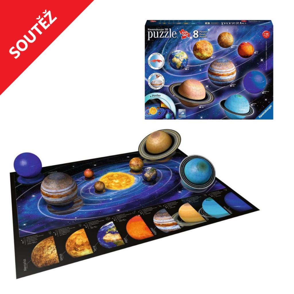 Soutěž o 3D PUZZLE planetární soustavu od Ravensburger