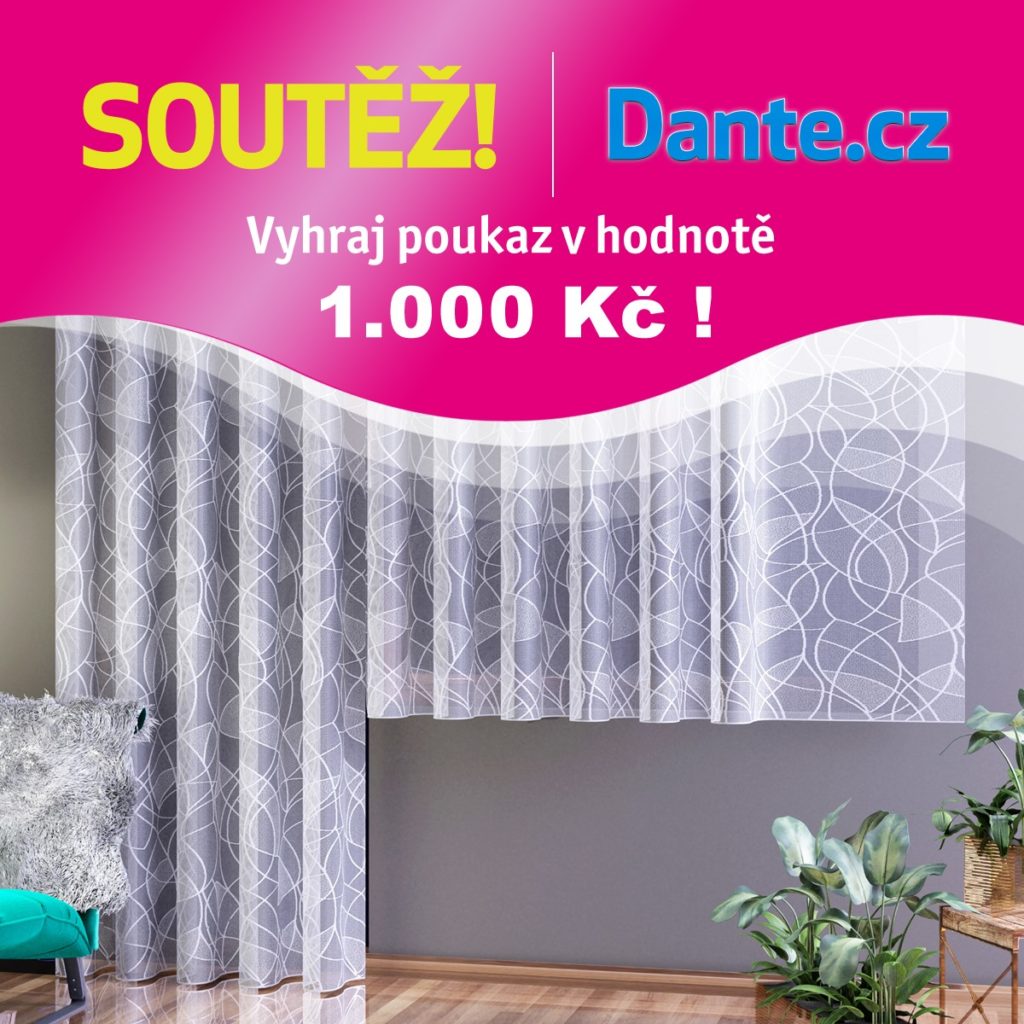 Soutěž o 3 poukazy v hodnotě 1.000,- Kč na nákup na Dante.cz