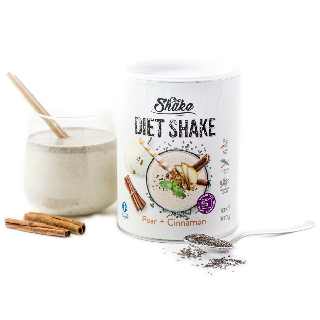 Soutěž o Chia Shake DIETNÍ KOKTEJL hruška se skořicí