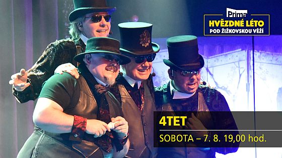 Soutěž o vstupenky na koncert fenomenálního vokálního seskupení 4TET