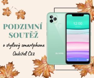 Podzimní soutěž o stylový smartphone Oukitel C22 Mint