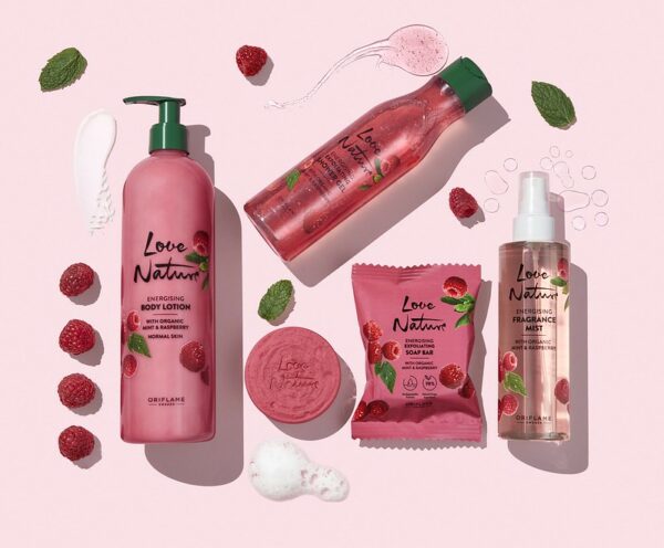 Soutěž o ovocnou řadu Oriflame Love Nature s bio malinou a mátou