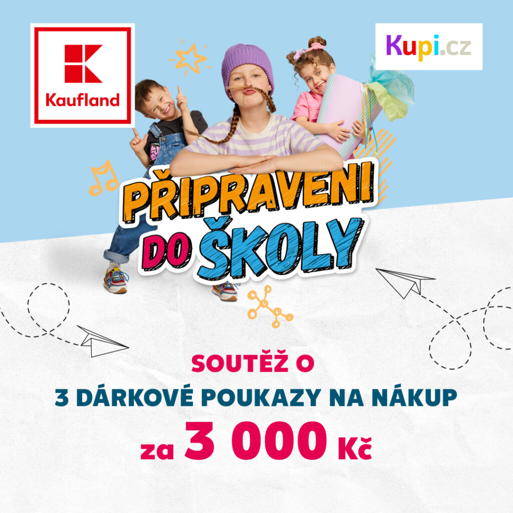 Soutěž o 3 poukázky na nákupy v Kauflandu za 3 000 Kč