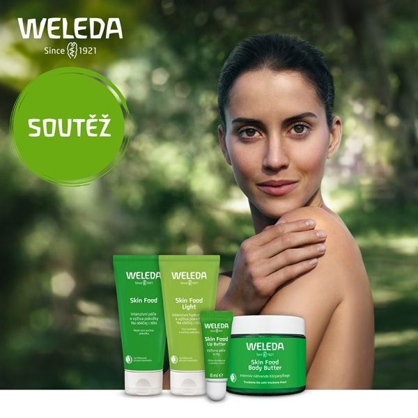 Soutěž o balíčky plné produktů 100% přírodní péče Weleda Skin Food