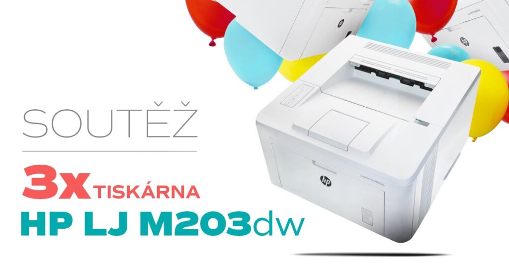 Soutěž o 3x laserová tiskárna HP LJ M203dw