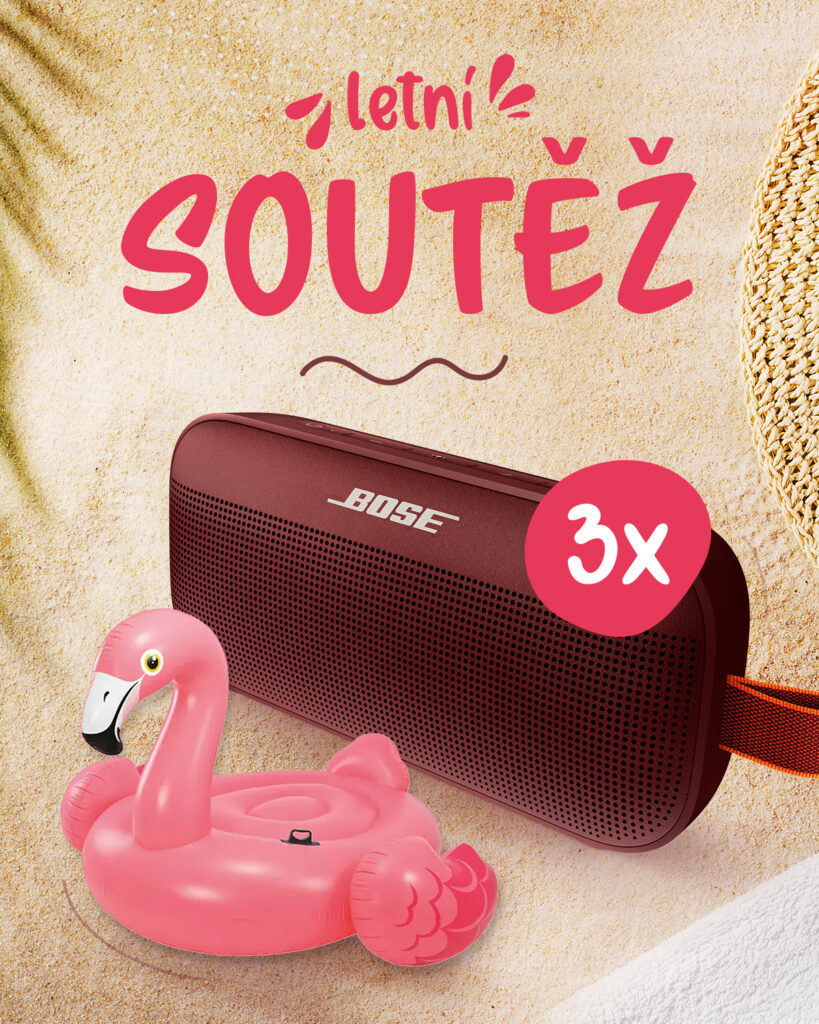 Soutěž o 3 vodotěsné BT reproduktory BOSE SoundLink Flex v provedení Carmin red spolu s dárkem