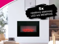 Soutěž o 5 nástěnných elektrických LED krbů MEMPHIS